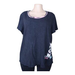 #761 White Stag Women’s XL Sleepwear Top “World’s Greatest Mom”